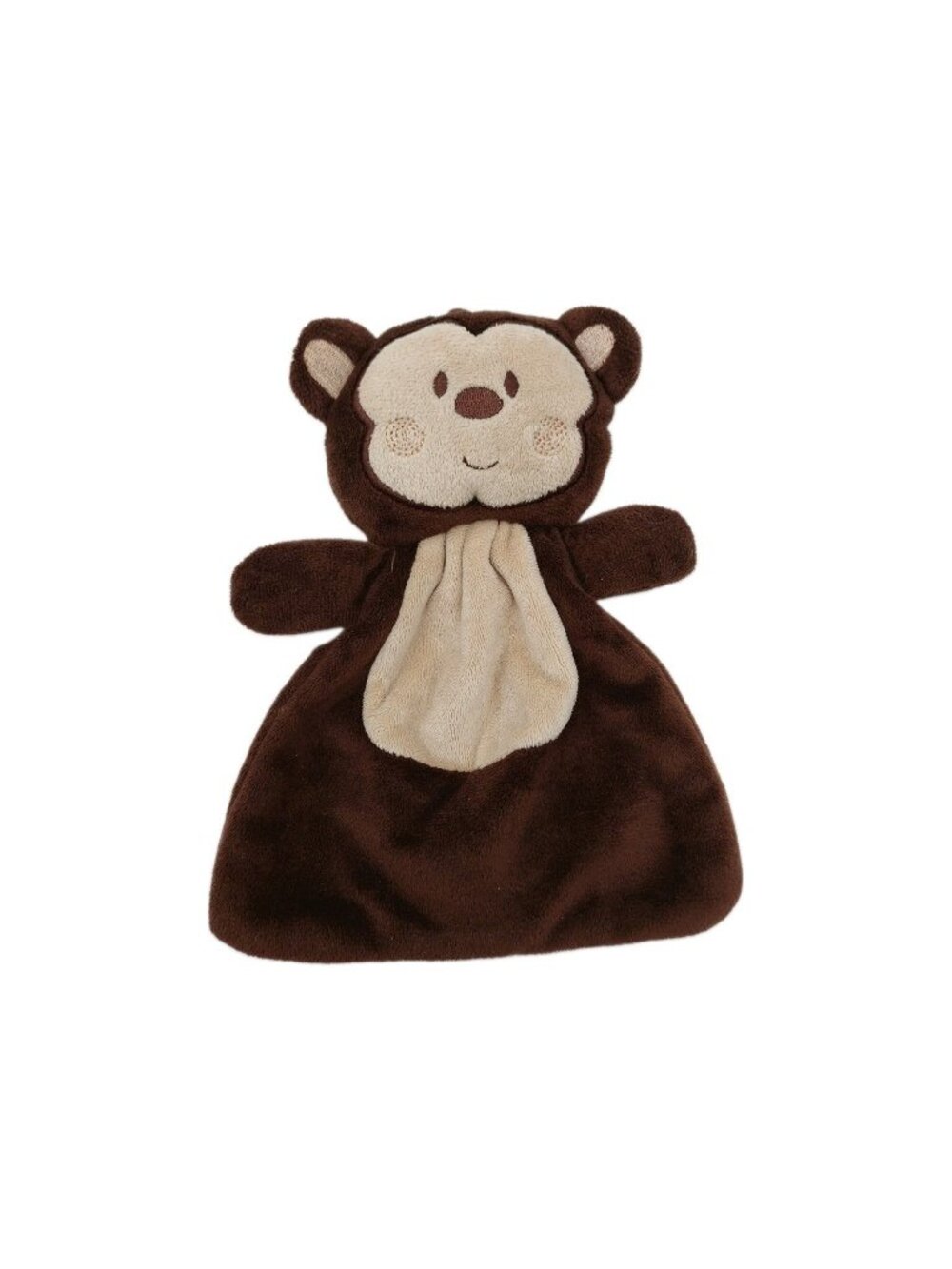 Lovespun Lovey Plush Teddy Bear Brown White Love Spun